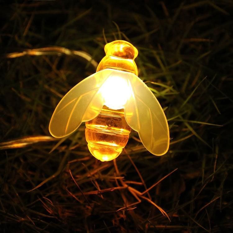 Waterproof Outdoor Patio Decor LED String Lights Fairy Garden Honeybee Light