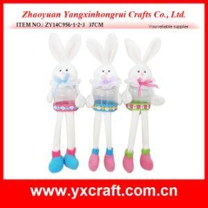Easter Decoration (ZY14C956-1-2-3 37CM) Easter Gift Costume Bunny Candy Jar