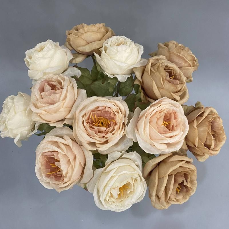 China Artificial Flower Factory Wholesale Home Decor Rose Flower