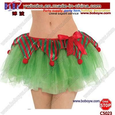 Adult Elf Tutu Dance Wear Office Supplies Christmas Gifts Party Costumes (C5023)