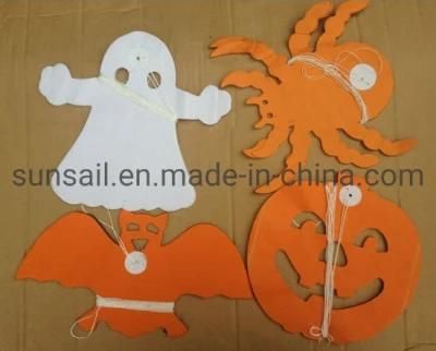 4PCS Halloween Paper Chain Garland Decoration Pumpkin Bat Ghost Spider Shape