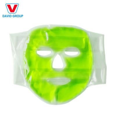 Reusable Cooling Gel Facial Ice Pack Fastener Gel Beads Face Hot Cold Pack Custom Strap Gel Bead Face Hot and Cold Pack