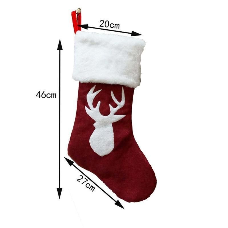 Christmas Socks Gift Candy Bag Decorations for New Year 2022