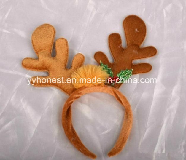 Christmas Wholesale Party Supplies Fleece Reindeer Christmas Headband