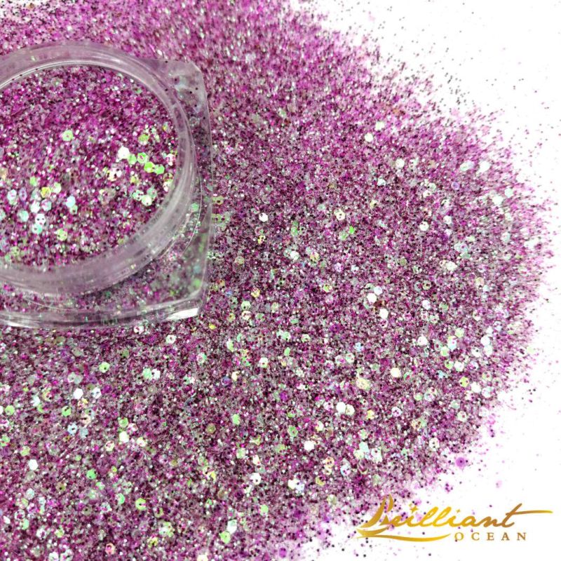 Mixed Colors and Sizes Pet Glitter Powder for Tumbler