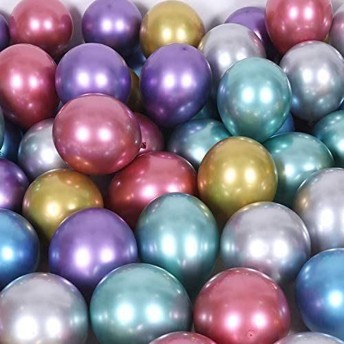 Wholesale Decoration Stuffing Latex Balloon Chrome Party Balloon Metallic Balloon