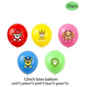 25PCS Theme Cartoon Latex Balloon Baby Shower Party Decorations