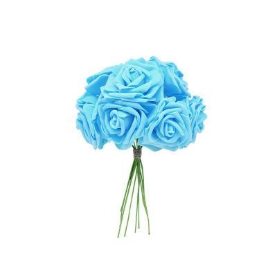Amazon Hot Selling Artificial Flowers Foam Roses 50PCS Roses with Stem for Wedding