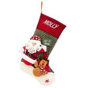 Christmas Stocking Personalized - Santa, Reindeer, Christmas Decorations Party Accessory Stocking