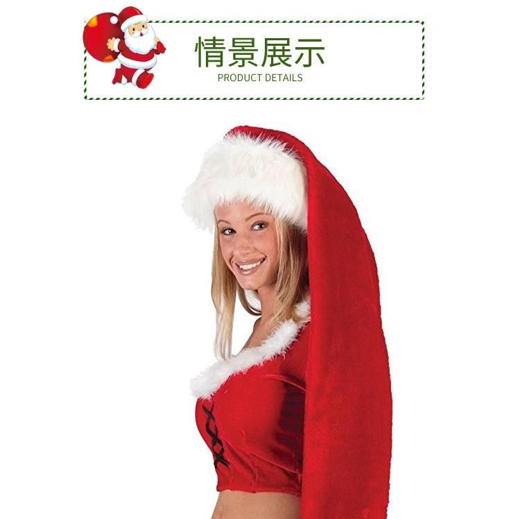 New Product 2019 Home Party Christmas Decorations Long Christmas Santa Hat for Children and Adults