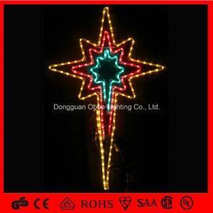 Outdoor CE/RoHS Decoration Colorful LED Motif Star Light