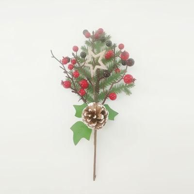 Christmas Wreath with Pine Cone Red Fruit