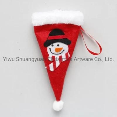 Stock New Design High Sales Christmas Plush Hat for Holiday Wedding Party Decoration Supplies Hook Ornament Craft Gifts