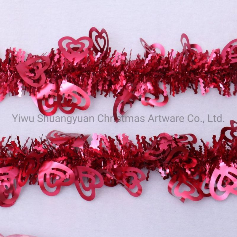 Christmas Pet Tinsel Garland for Holiday Wedding Party Decoration Supplies Hook Ornament Craft Gifts