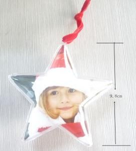 Christmas Xmas Star Photos Bauble Crafts Decoration for Promotion
