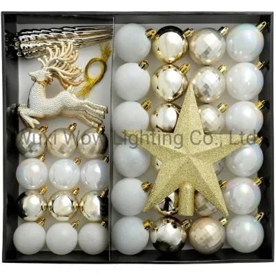 Shatterproof Luxury Christmas Tree Baubles 50-Piece