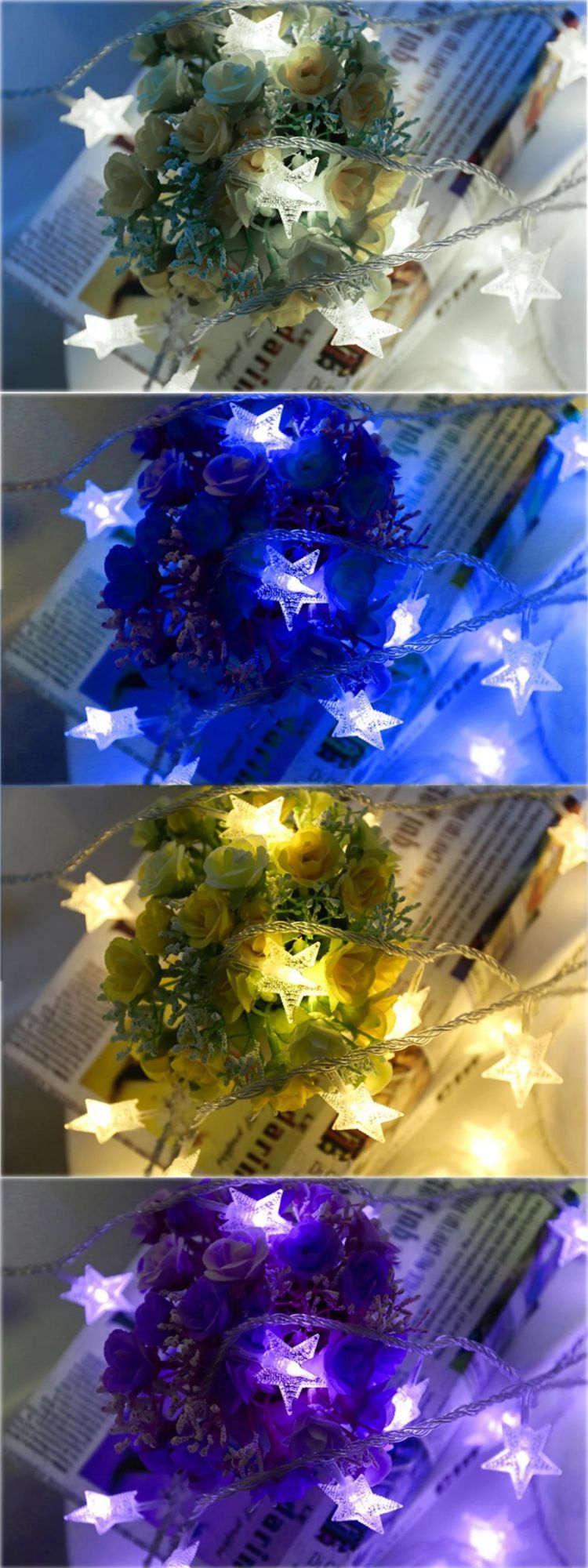 LED Color String Twinkle Star String LED Decoration