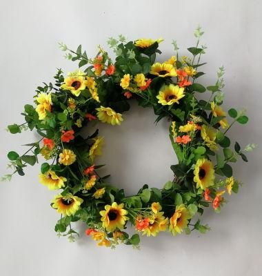 High Quality Home Christmas Decoration Wreath Craft Decorative Artificial Flower in Bulk