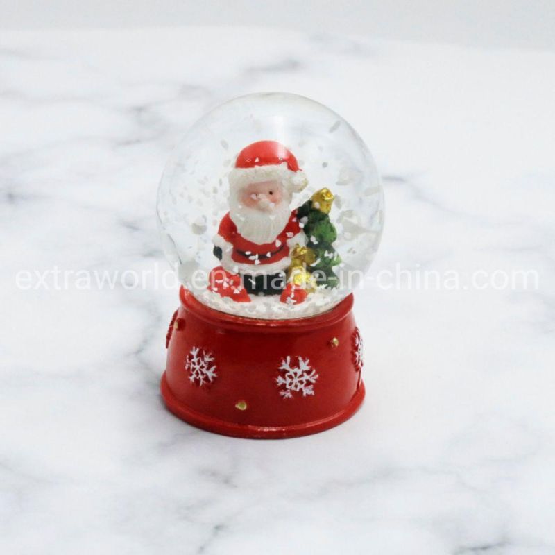 Promotional Gift Christmas Resin Craft Snowball Finland Home Decoration