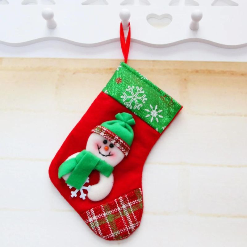 Wholesale Christmas Indoor Decorations Children Gift Stockings Santa Socks