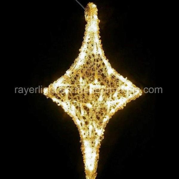 Outdoor Hanging LED Star Lights Night Star Christmas Ornament