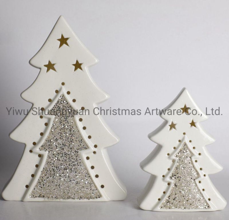 Christmas Ceramic for Holiday Wedding Party Decoration Supplies Hook Ornament Craft Gifts