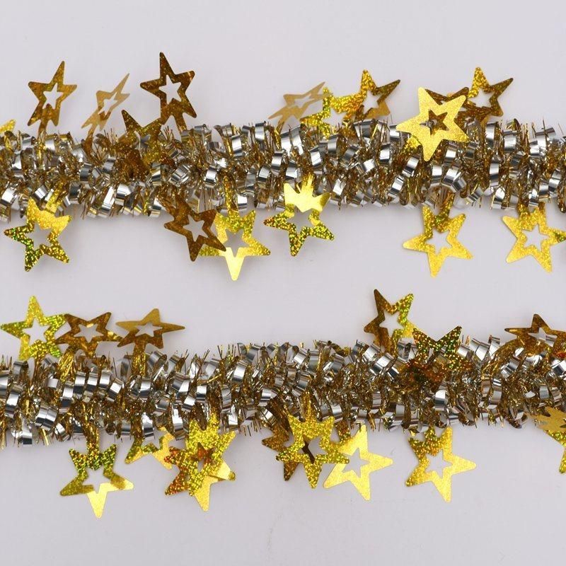 Blue Color 14cm*2m Pet Hanging Tinsel