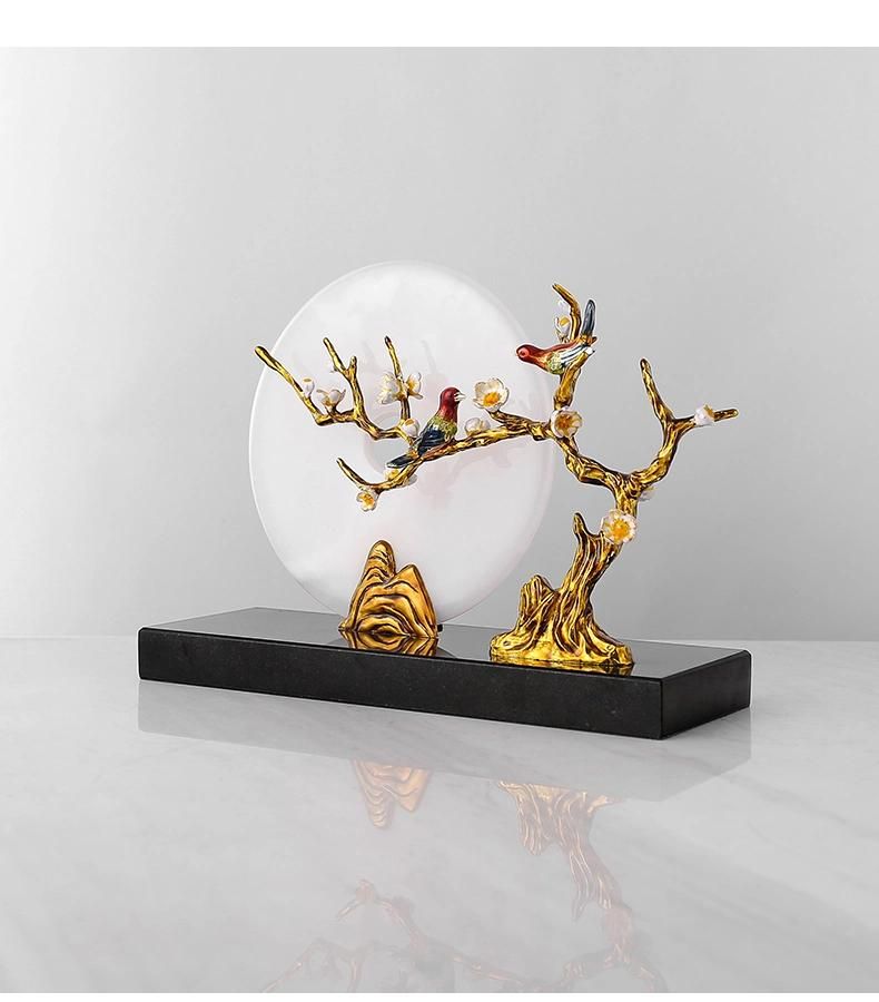 New Farmhouse Chinese Living Table Decoration Housewarming Home Decor Jade Craft Ornaments