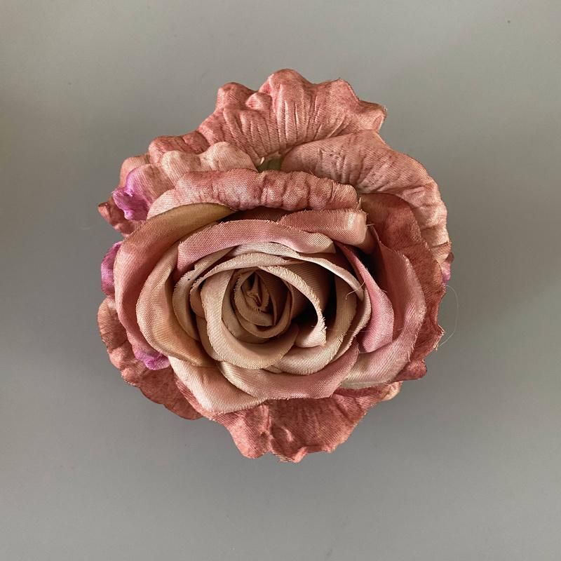 Wholesale High Quality Rose Flower Heads Silk Flower Arch Flower Heads