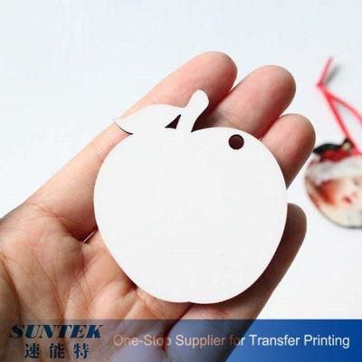 Wholesale Customized Gift Sublimation Fashion Wood Pendent Christmas Decoration MDF Ornaments