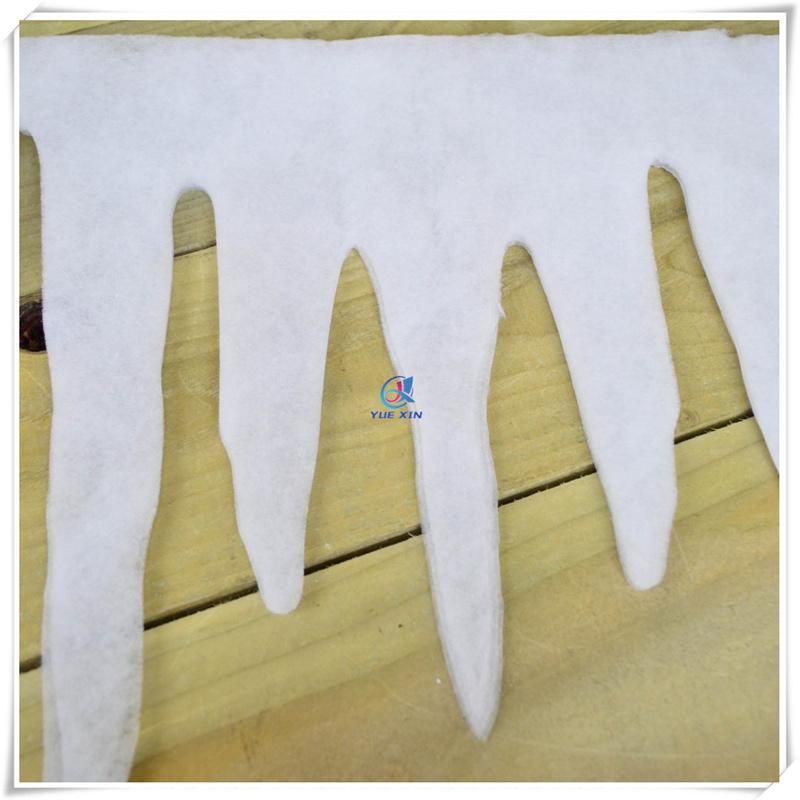 100% Polyester Material Fake Snow Icicle Border for Decoration