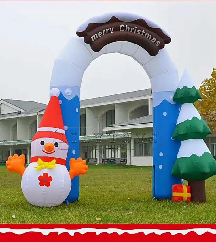 Outdoor Inflatable Santa Arch for Sale, Advertising Inflatable Santa Arch