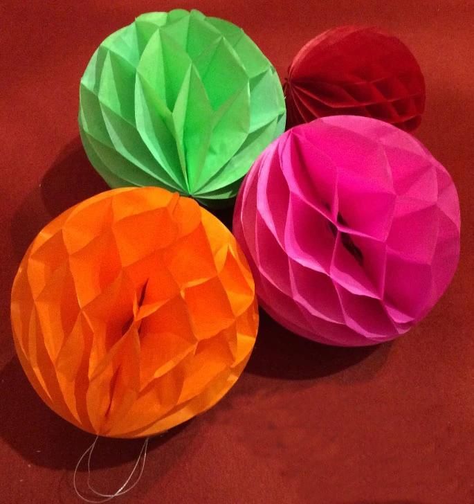 Tissue Paper Balls Honeycomb Paper Balls