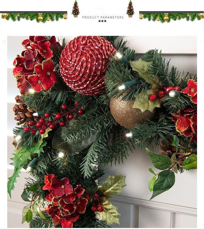 Artificial Plant Christmas Garland for Christmas Decoration and Gift