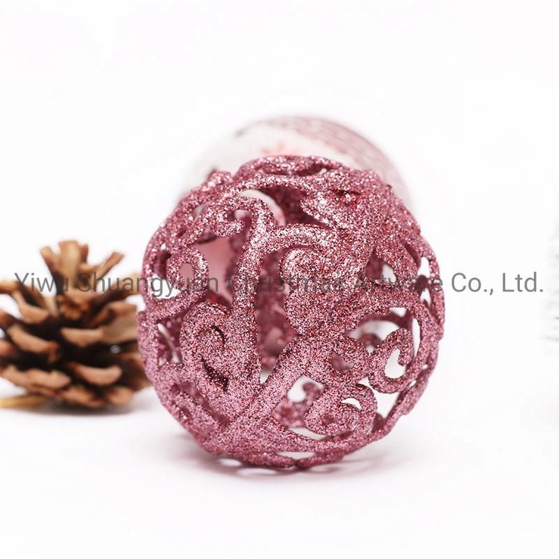 New Design High Sales Christmas Shiny Painted Ball for Holiday Wedding Party Decoration Supplies Hook Ornament Craft Gifts