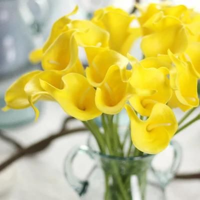 Artificial Flowers, Real Touch Flowers Artificial Calla Lily Bridal Wedding Bouquet for Home Garden Party Wedding Decoratio