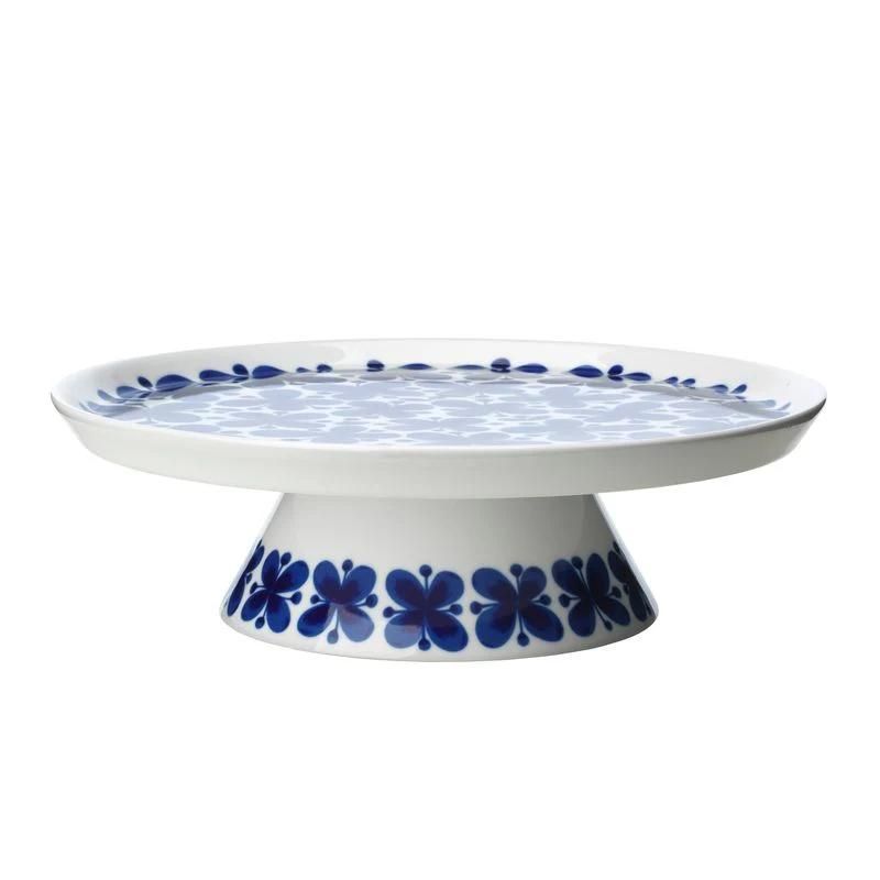 Chinese Ceramic Blue and White Plate Porcelain Cake Stand