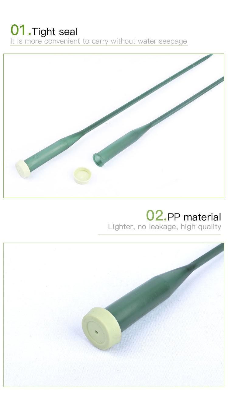 Flower Water Tubes Bulk - 200 Pack - Floral Arrangements Plastic Vials, Clear Green