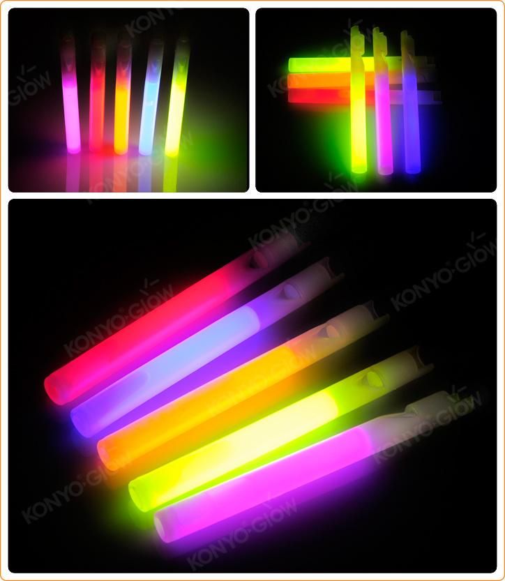 Hot Sale Glow in The Dark Whistle for Concert and Party