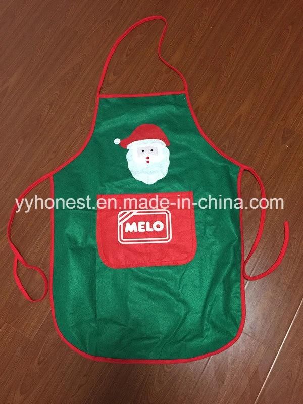 Factory Wholesale Customized Promotion Christmas Felt Apron