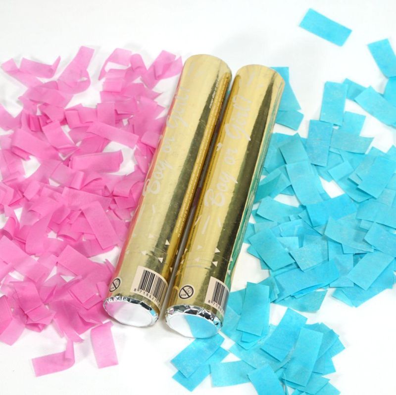 Gender Reveal Confetti Poppers Confetti Cannon Party Popper for Celebrations
