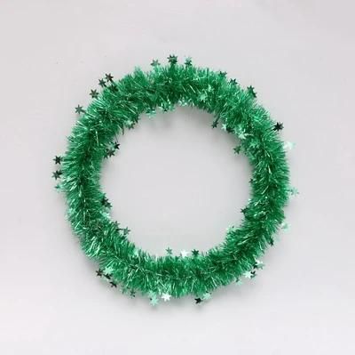 Cheap Price Chistmas Tree Decorative Silver 30cm Pet Christmas Star Shape Wreath