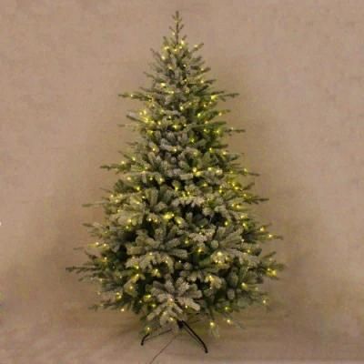 Yh2162 2021 Hot Sale 180cm Artificial White Green Large Flocking Christmas Tree