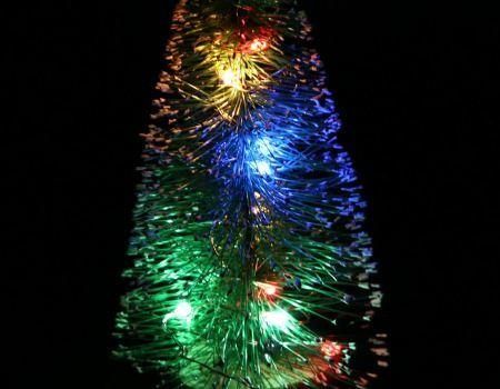 Christmas Decorations Desktop Ornaments Gifts LED Lights Pine Tree Mini Christmas Trees