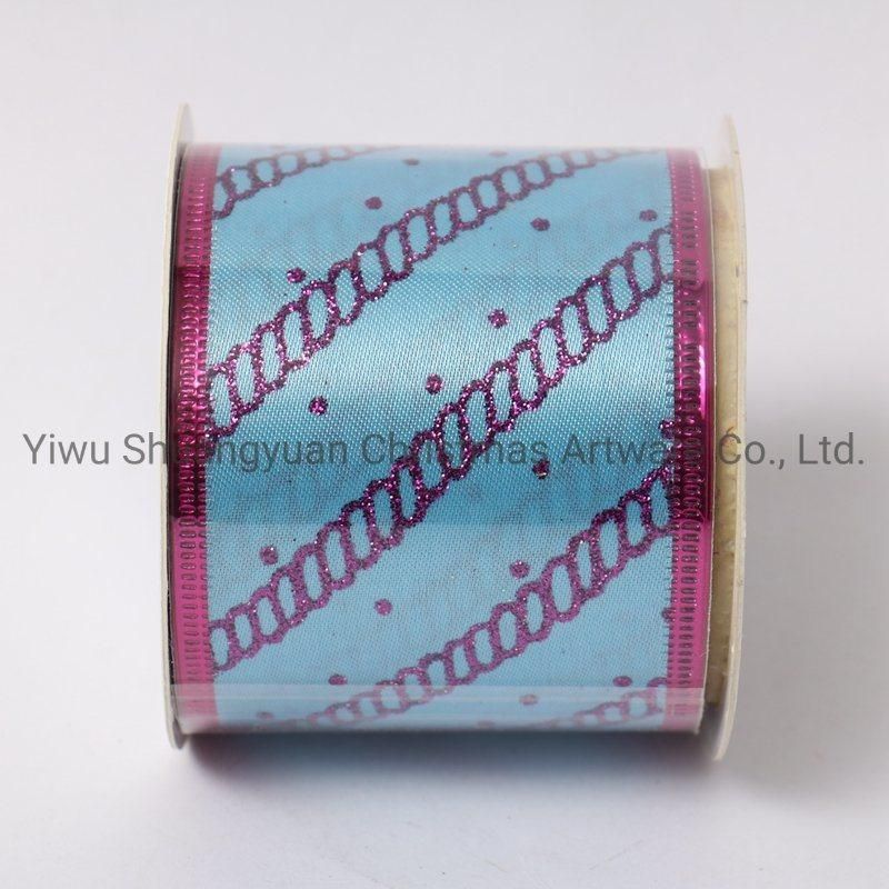 Christmas Ribbon Decor for Holiday Wedding Party Decoration Supplies Hook Ornament Craft Gifts