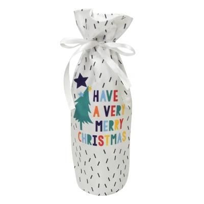 Bottle Cover Decoration Christmas Printed Bottle Gift Bags for Wine