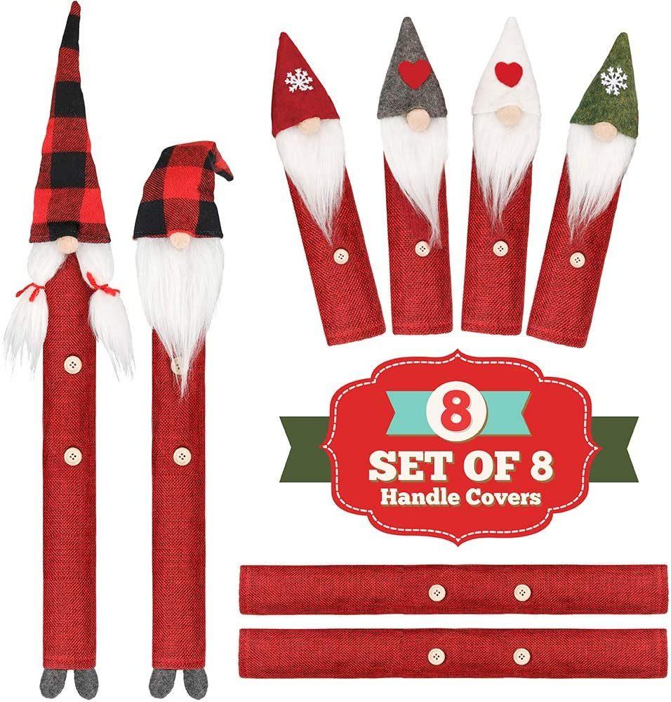 Christmas Refrigerator Handle Covers/Snowman Advent Calendar/Clings Decorations