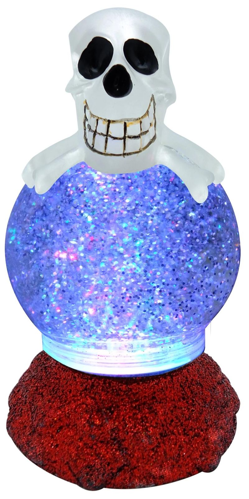 Home Decoration LED Holiday Festival Battery Operated Christmas Snow Globe Water Glitter Halloween Lamp