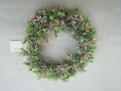 Artificial Seeds Grass Wreath for Home and Garden Decoration