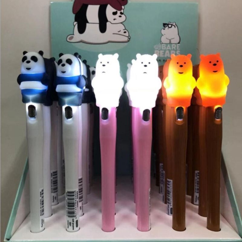 Light up LED Cute Cartoon Pen Ballpoint Creative Party Favors